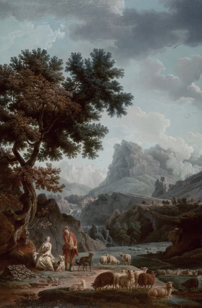 The Alpine Shepherdess by Claude Joseph Vernet